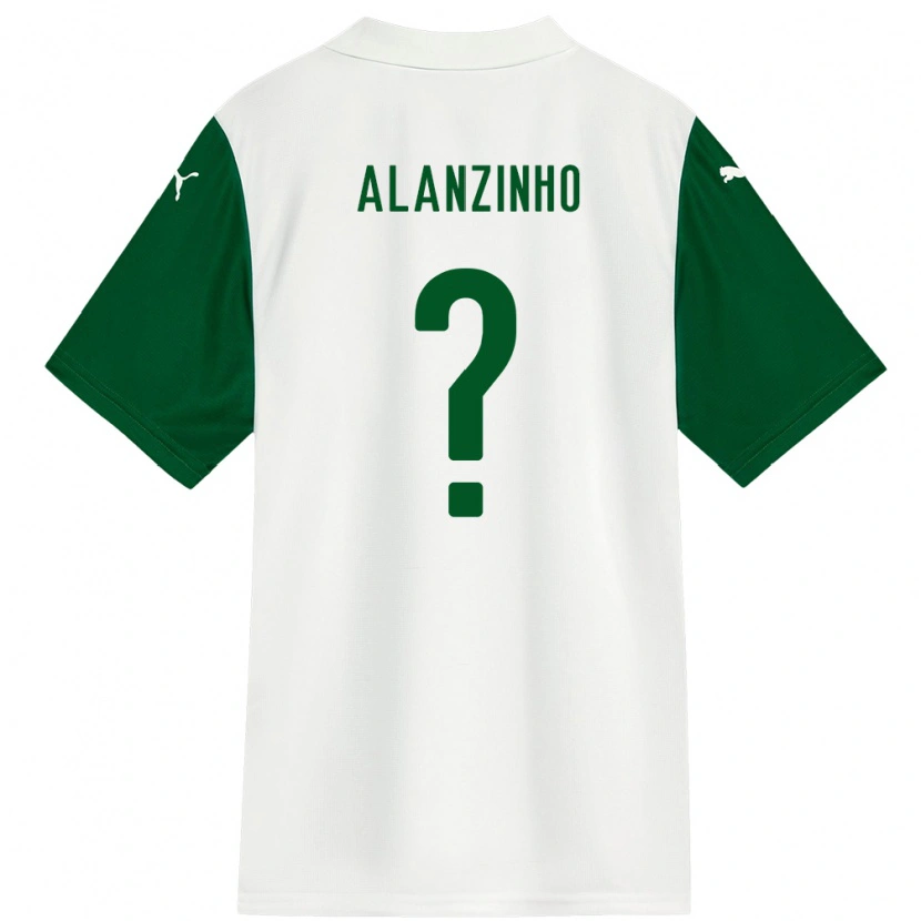 Danxen Hombre Camiseta Alanzinho #0 Verde Blanco 2ª Equipación 2025/26 La Camisa