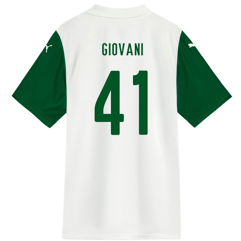 Danxen Hombre Camiseta Giovani #41 Verde Blanco 2ª Equipación 2025/26 La Camisa