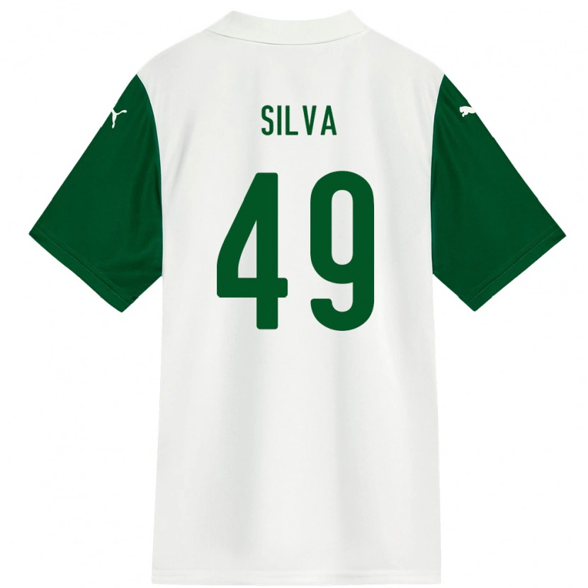Danxen Hombre Camiseta Gabriel Silva #49 Verde Blanco 2ª Equipación 2025/26 La Camisa