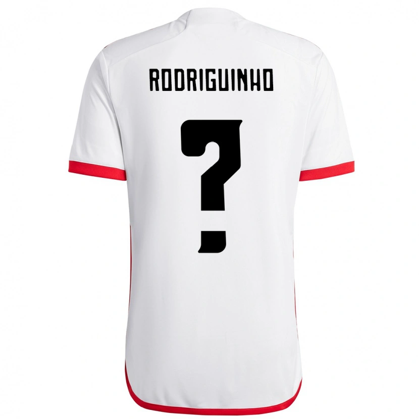 Danxen Hombre Camiseta Rodriguinho #0 Rojo Negro 2ª Equipación 2025/26 La Camisa