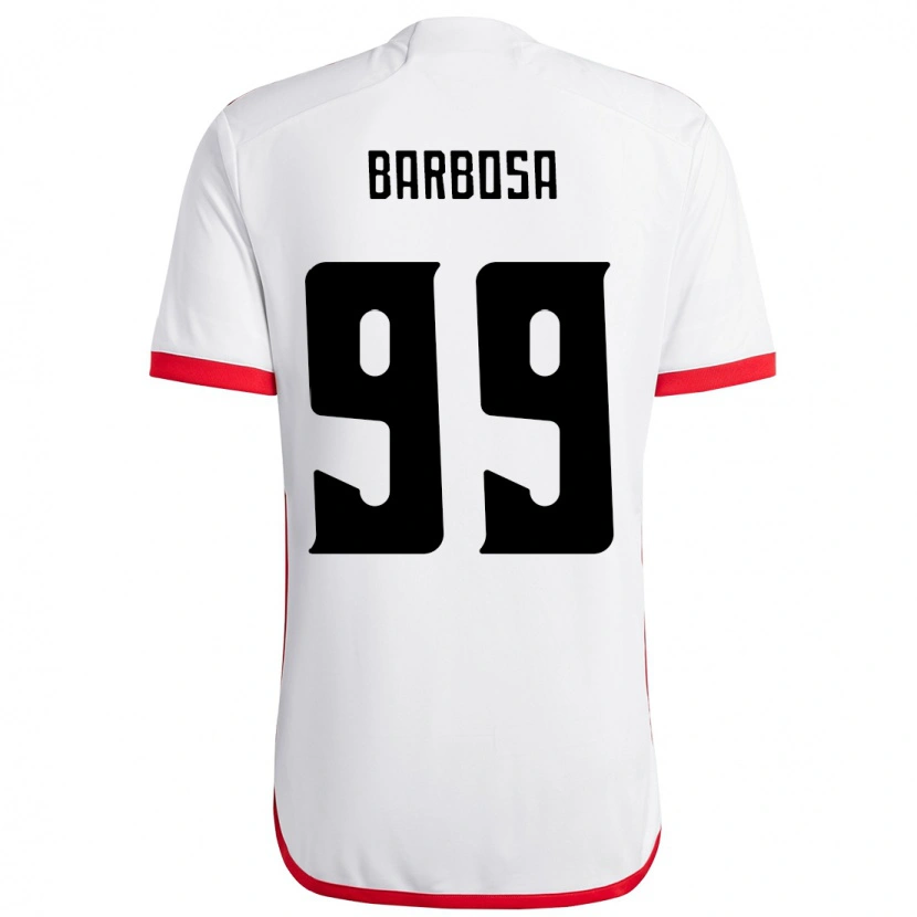 Danxen Hombre Camiseta Gabriel Barbosa #99 Rojo Negro 2ª Equipación 2025/26 La Camisa