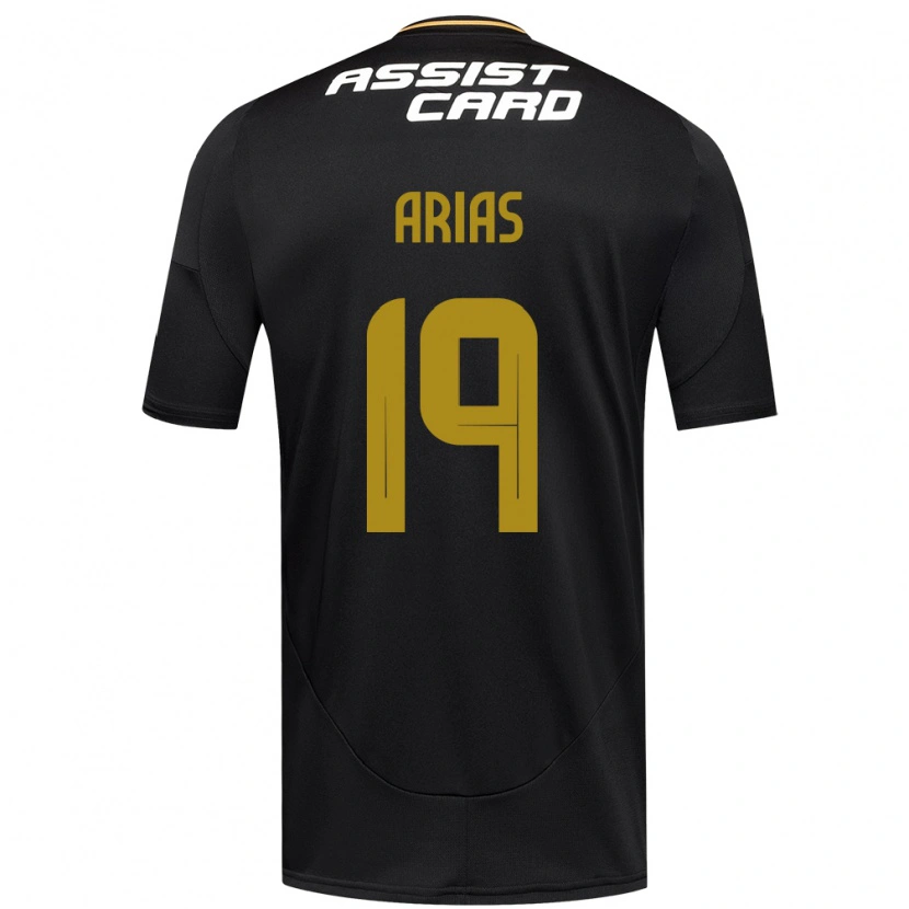 Danxen Hombre Camiseta Bastián Arias #19 Negro Blanco 2ª Equipación 2025/26 La Camisa
