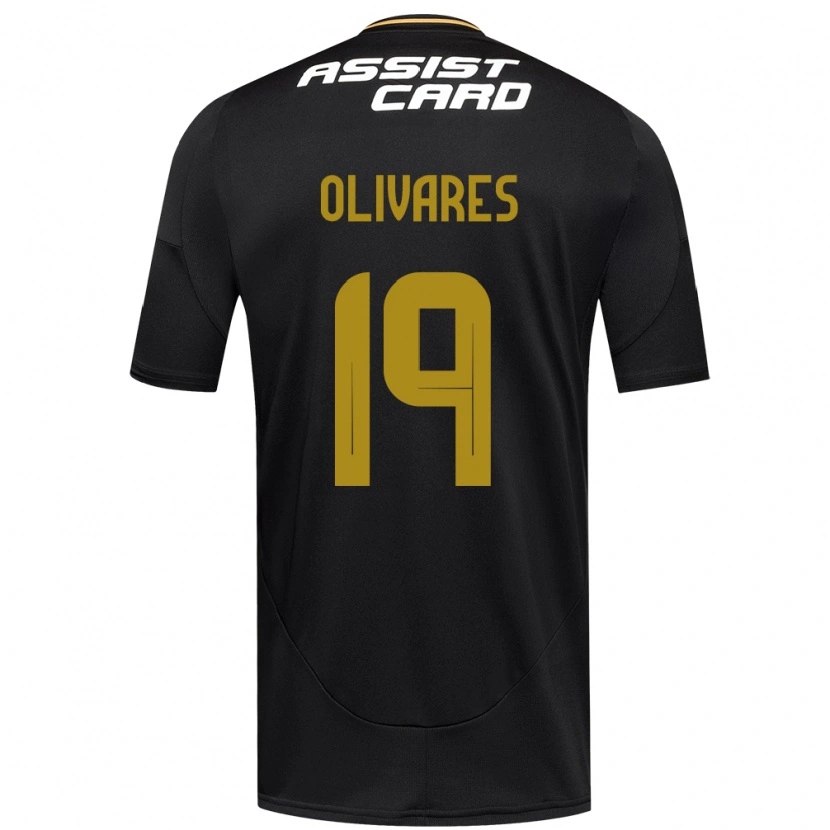 Danxen Hombre Camiseta Michelle Olivares #19 Negro Blanco Amarillo 2ª Equipación 2025/26 La Camisa