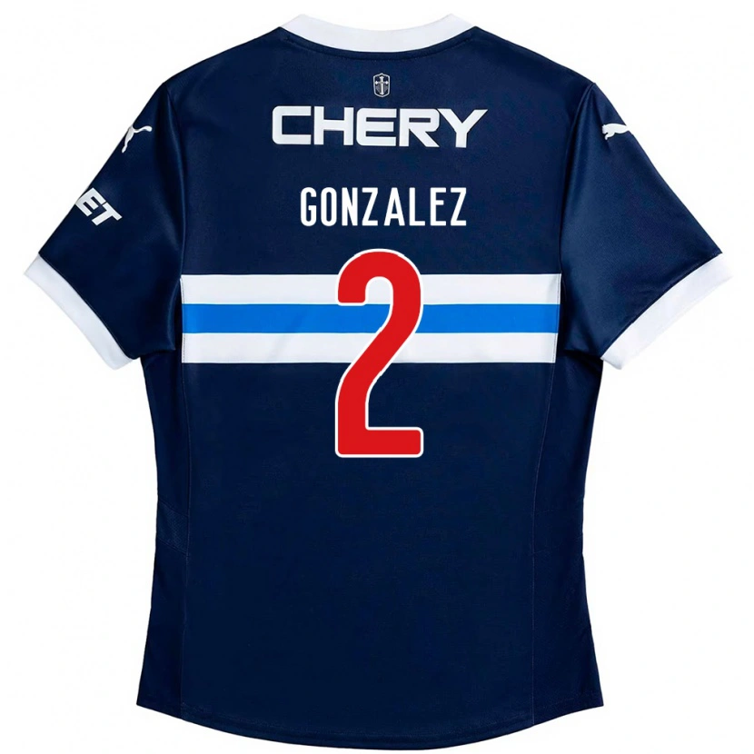 Danxen Hombre Camiseta Daniel González #2 Negro Azul 2ª Equipación 2025/26 La Camisa