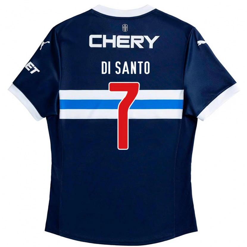 Danxen Hombre Camiseta Franco Di Santo #7 Azul Real Blanco 2ª Equipación 2025/26 La Camisa