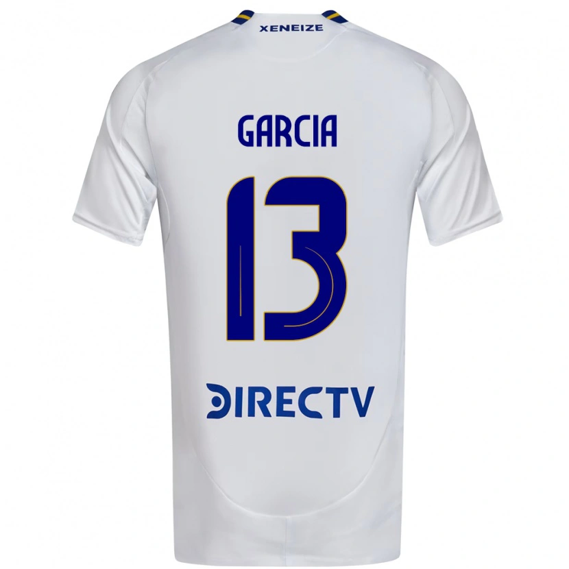 Danxen Hombre Camiseta Javier García #13 Blanco Azul 2ª Equipación 2025/26 La Camisa