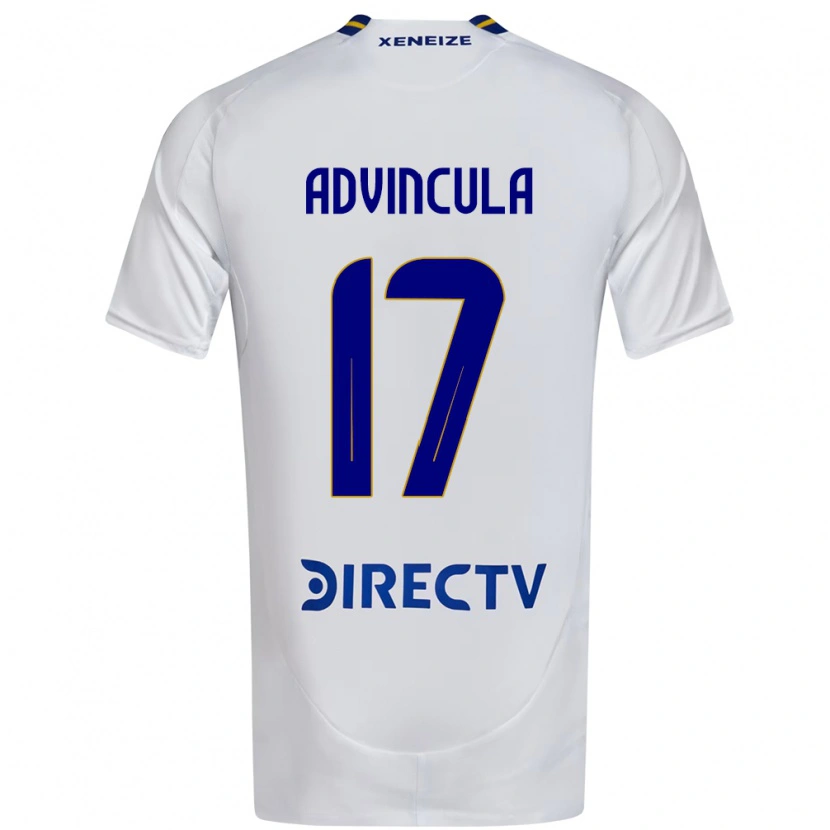 Danxen Hombre Camiseta Luis Advíncula #17 Blanco Azul 2ª Equipación 2025/26 La Camisa