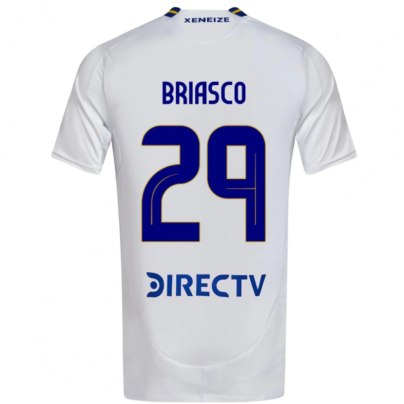 Danxen Hombre Camiseta Norberto Briasco #29 Blanco Azul 2ª Equipación 2025/26 La Camisa
