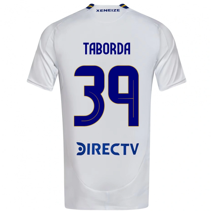 Danxen Hombre Camiseta Vicente Taborda #39 Blanco Azul 2ª Equipación 2025/26 La Camisa