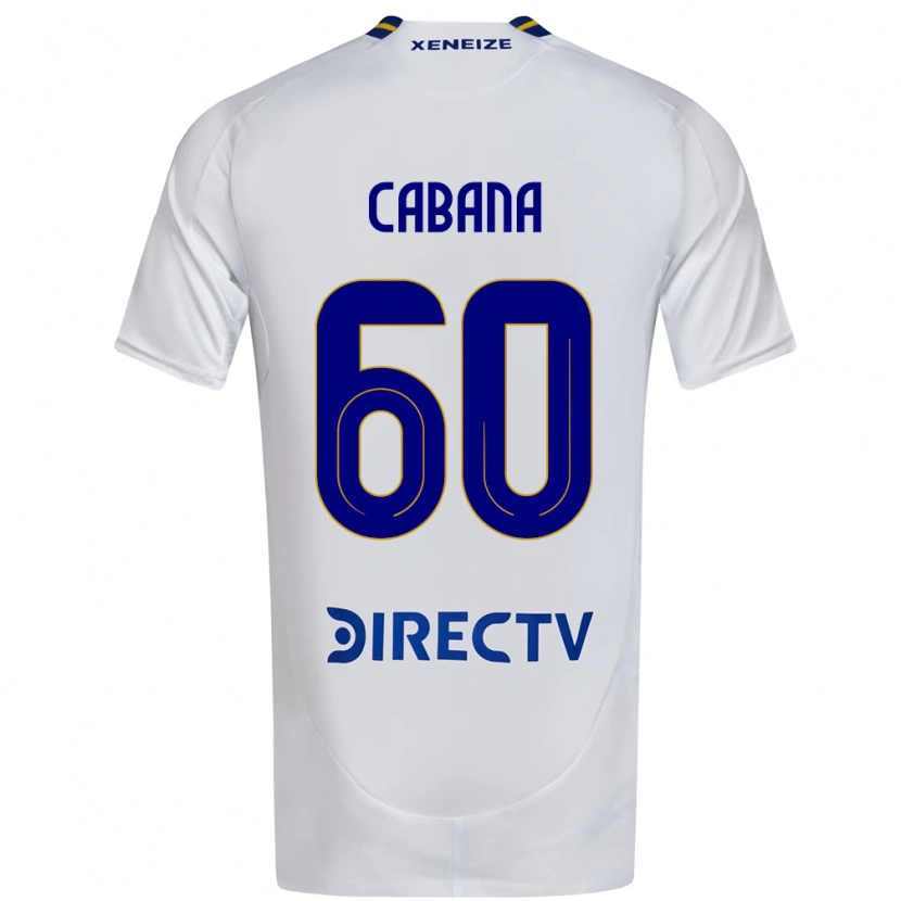 Danxen Hombre Camiseta Juan Pablo Cabana #60 Blanco Azul 2ª Equipación 2025/26 La Camisa