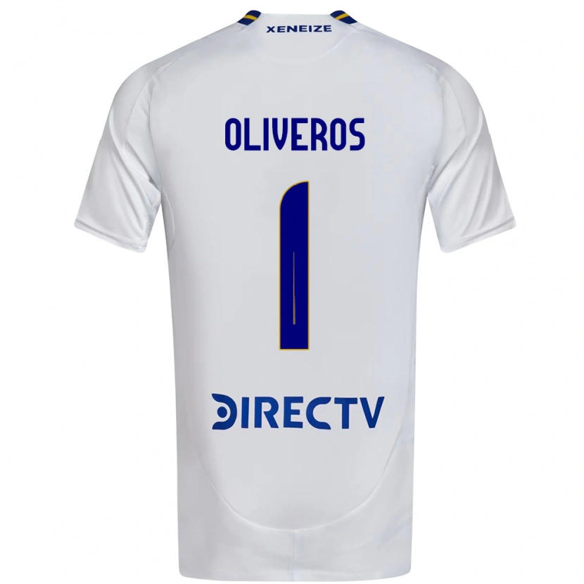 Danxen Hombre Camiseta Laurina Oliveros #1 Blanco Azul 2ª Equipación 2025/26 La Camisa