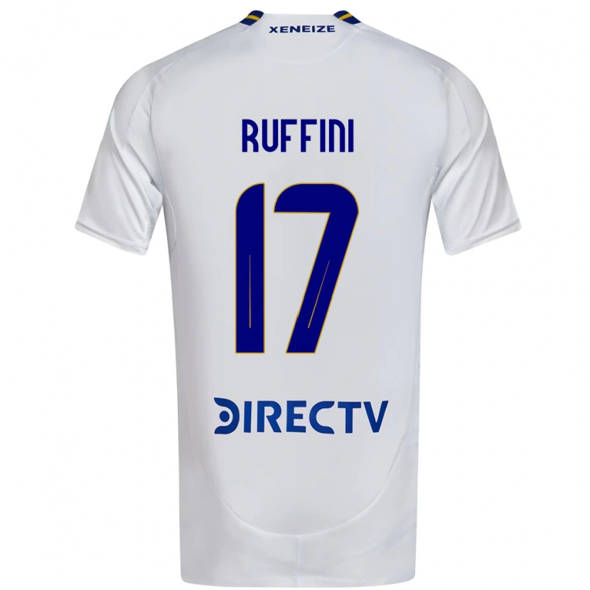 Danxen Hombre Camiseta Lola Ruffini #17 Blanco Azul 2ª Equipación 2025/26 La Camisa