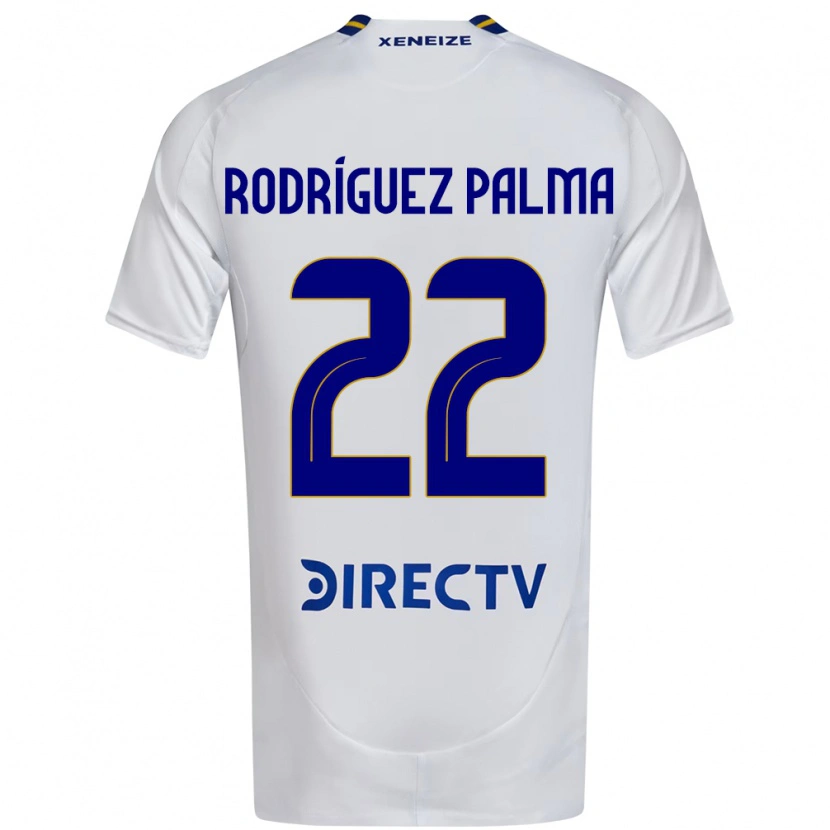 Danxen Hombre Camiseta Joaquina Rodríguez Palma #22 Blanco Azul 2ª Equipación 2025/26 La Camisa