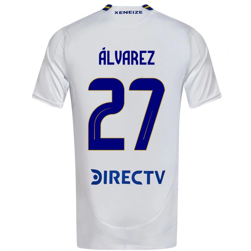 Danxen Hombre Camiseta Violeta Álvarez #27 Blanco Azul 2ª Equipación 2025/26 La Camisa