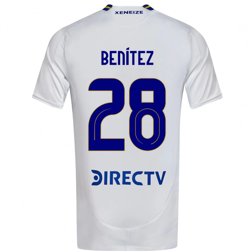Danxen Hombre Camiseta Yazmín Benítez #28 Blanco Azul 2ª Equipación 2025/26 La Camisa