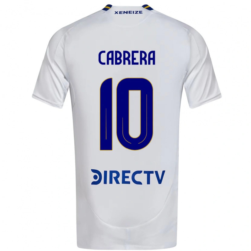 Danxen Hombre Camiseta Micaela Cabrera #10 Blanco Azul 2ª Equipación 2025/26 La Camisa