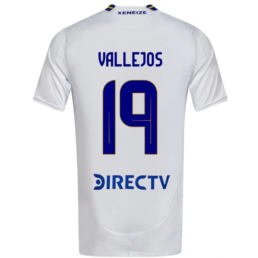 Danxen Hombre Camiseta Fabiana Vallejos #19 Blanco Azul 2ª Equipación 2025/26 La Camisa