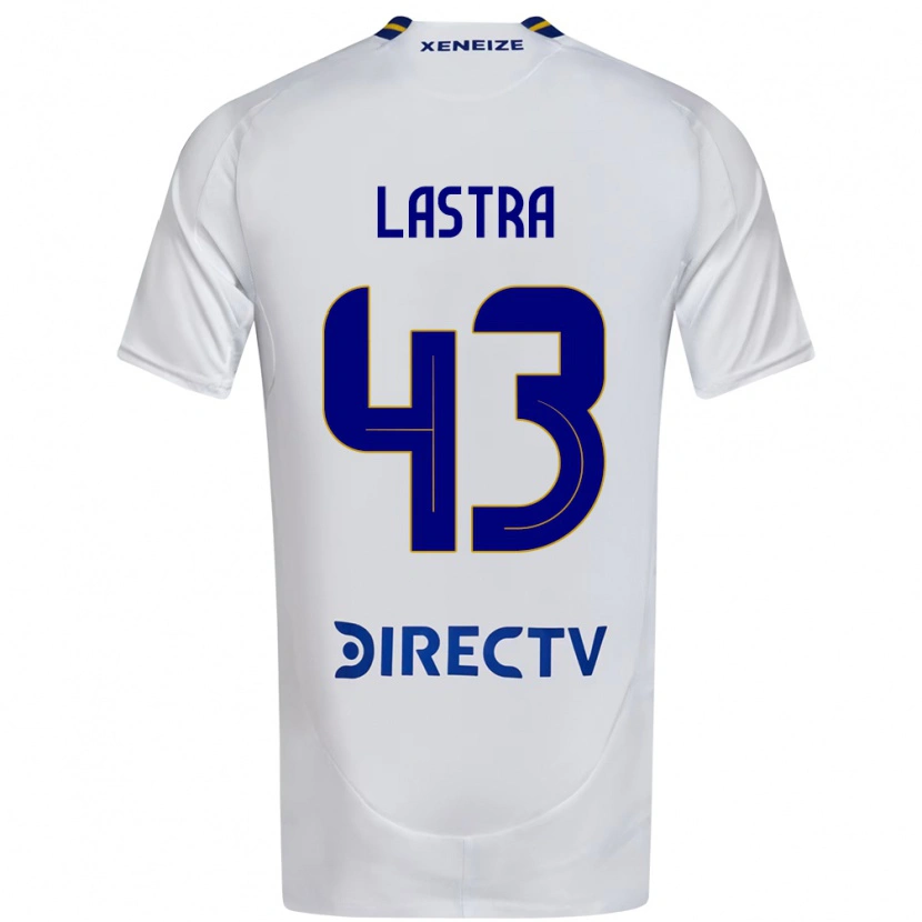 Danxen Hombre Camiseta Agustin Lastra #43 Blanco Azul 2ª Equipación 2025/26 La Camisa