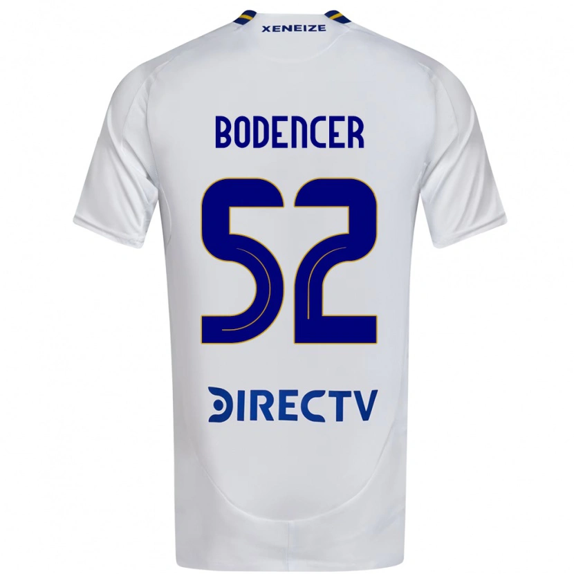 Danxen Hombre Camiseta Erik Bodencer #52 Blanco Azul 2ª Equipación 2025/26 La Camisa