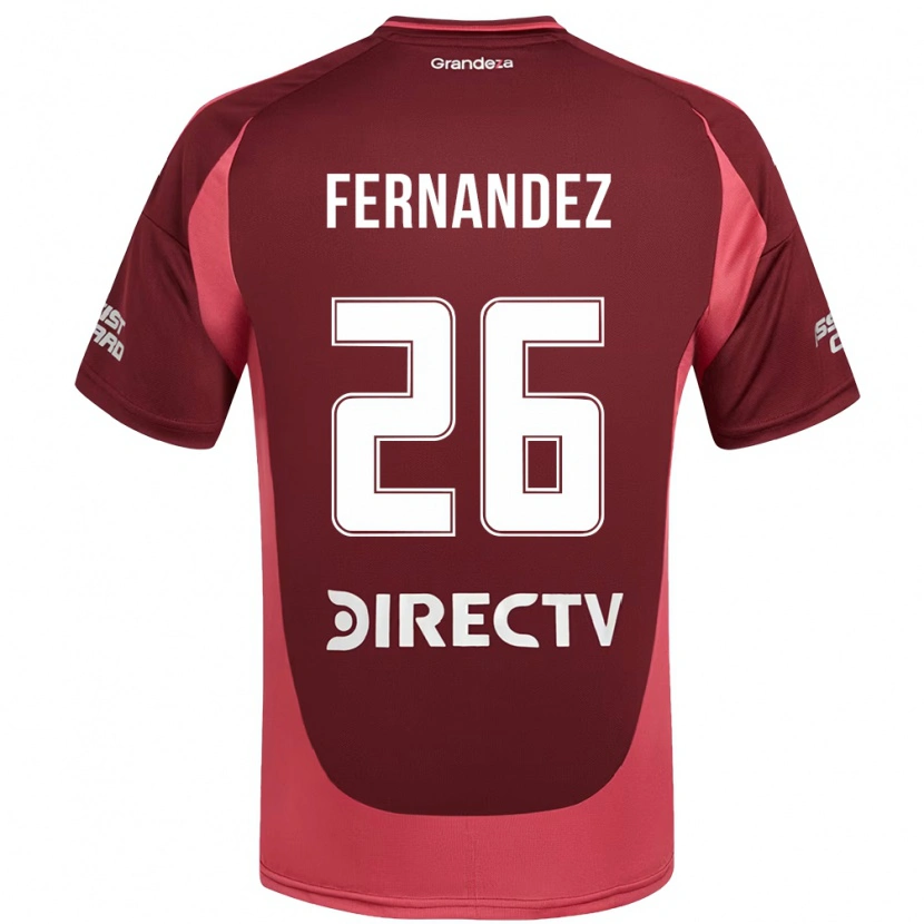 Danxen Hombre Camiseta Nacho Fernández #26 Borgoña Magenta 2ª Equipación 2025/26 La Camisa