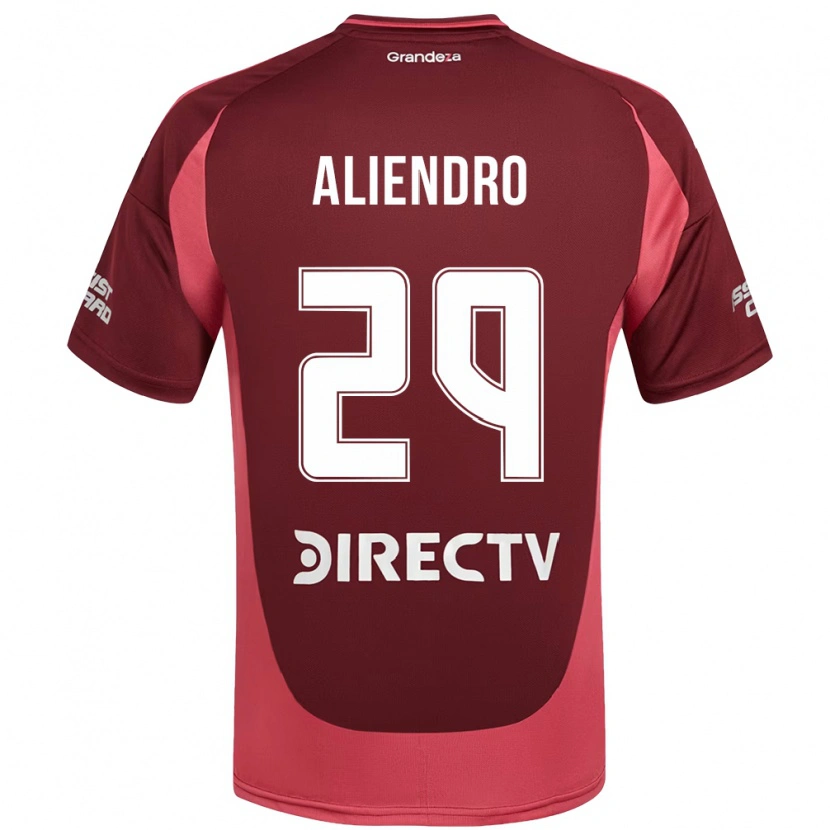 Danxen Hombre Camiseta Rodrigo Aliendro #29 Borgoña Magenta 2ª Equipación 2025/26 La Camisa