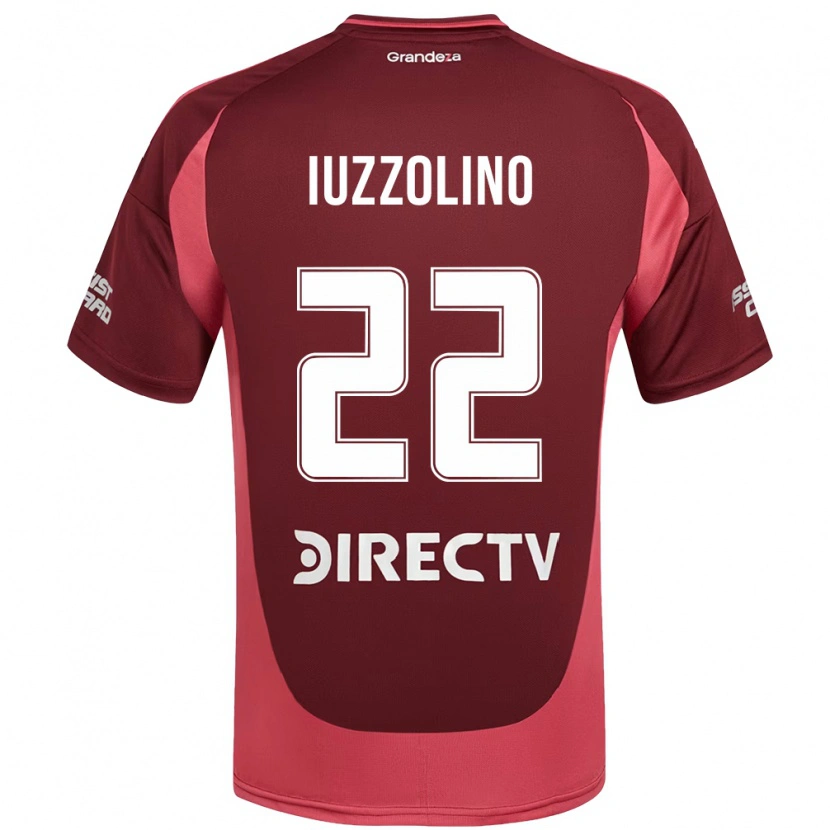 Danxen Hombre Camiseta Rocío Iuzzolino #22 Borgoña Magenta 2ª Equipación 2025/26 La Camisa
