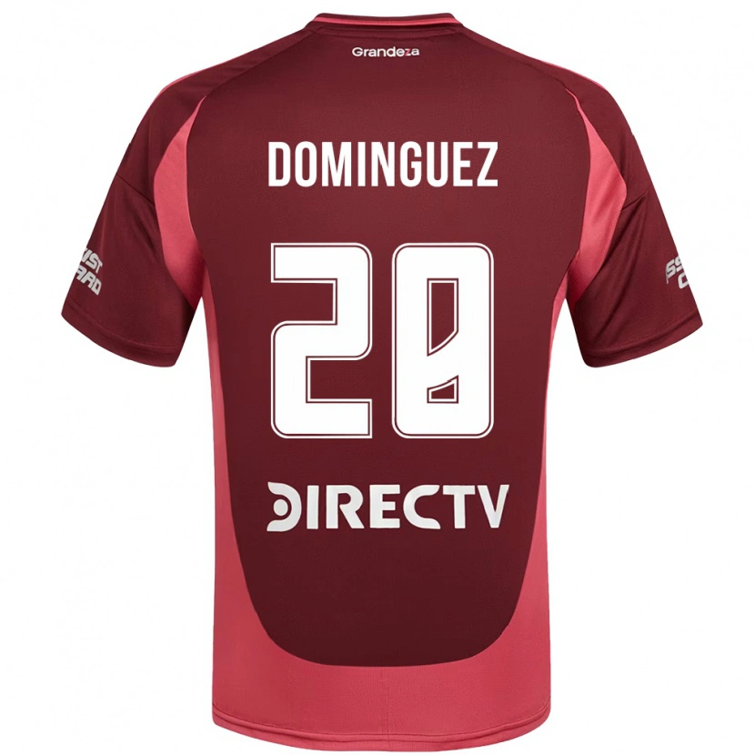 Danxen Hombre Camiseta Evelyn Sofía Domínguez #28 Borgoña Magenta 2ª Equipación 2025/26 La Camisa