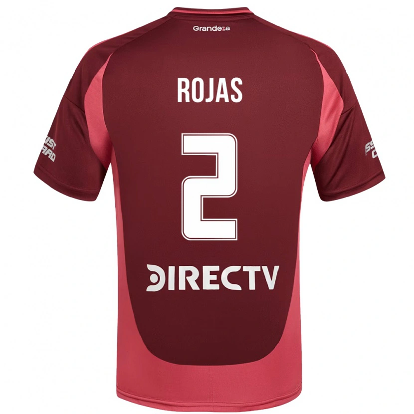 Danxen Hombre Camiseta Robert Rojas #2 Borgoña Magenta 2ª Equipación 2025/26 La Camisa
