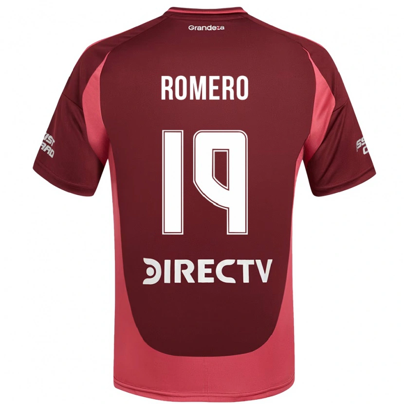Danxen Hombre Camiseta Braian Romero #19 Borgoña Magenta 2ª Equipación 2025/26 La Camisa