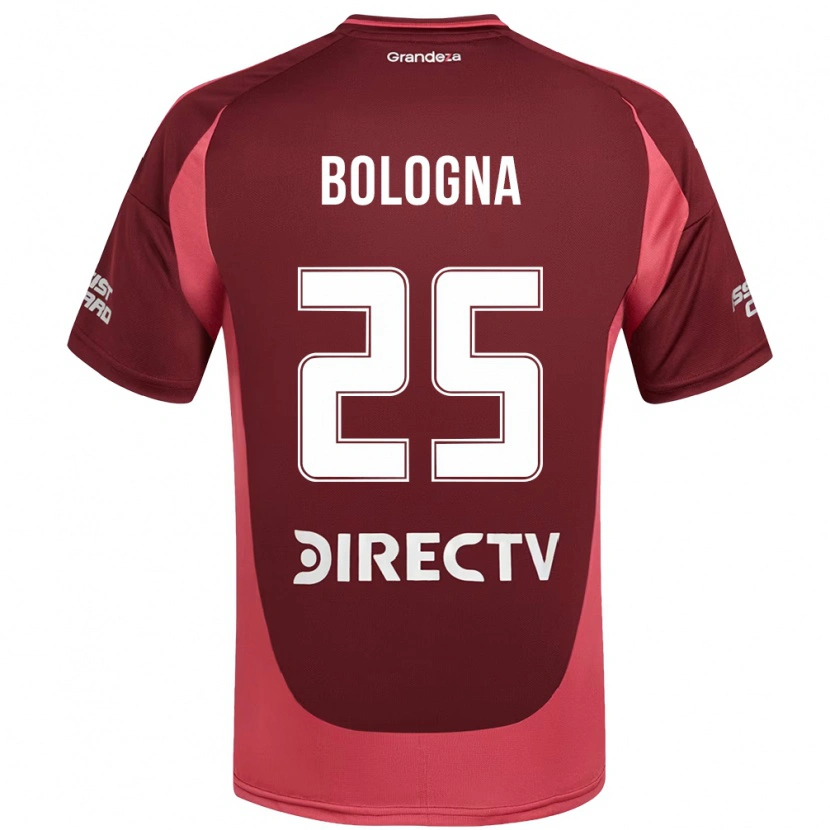 Danxen Hombre Camiseta Enrique Bologna #25 Borgoña Magenta 2ª Equipación 2025/26 La Camisa