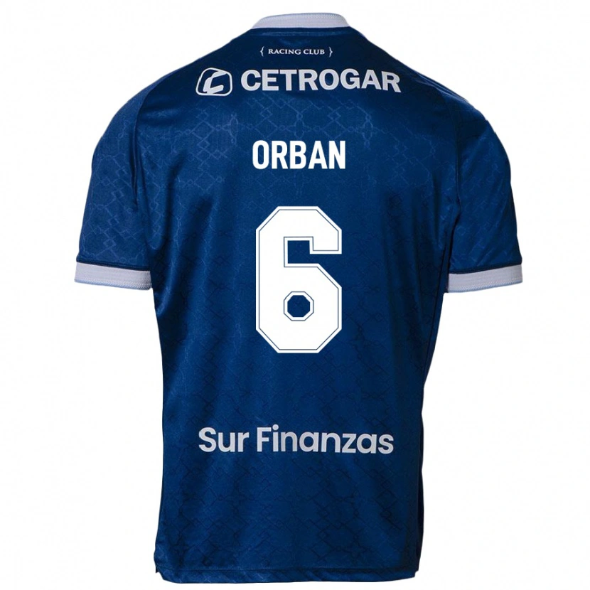 Danxen Hombre Camiseta Lucas Orban #6 Azul Oscuro 2ª Equipación 2025/26 La Camisa