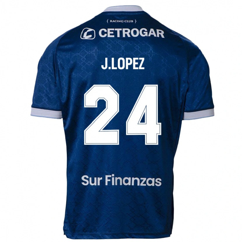 Danxen Hombre Camiseta Julian Lopez #24 Azul Oscuro 2ª Equipación 2025/26 La Camisa