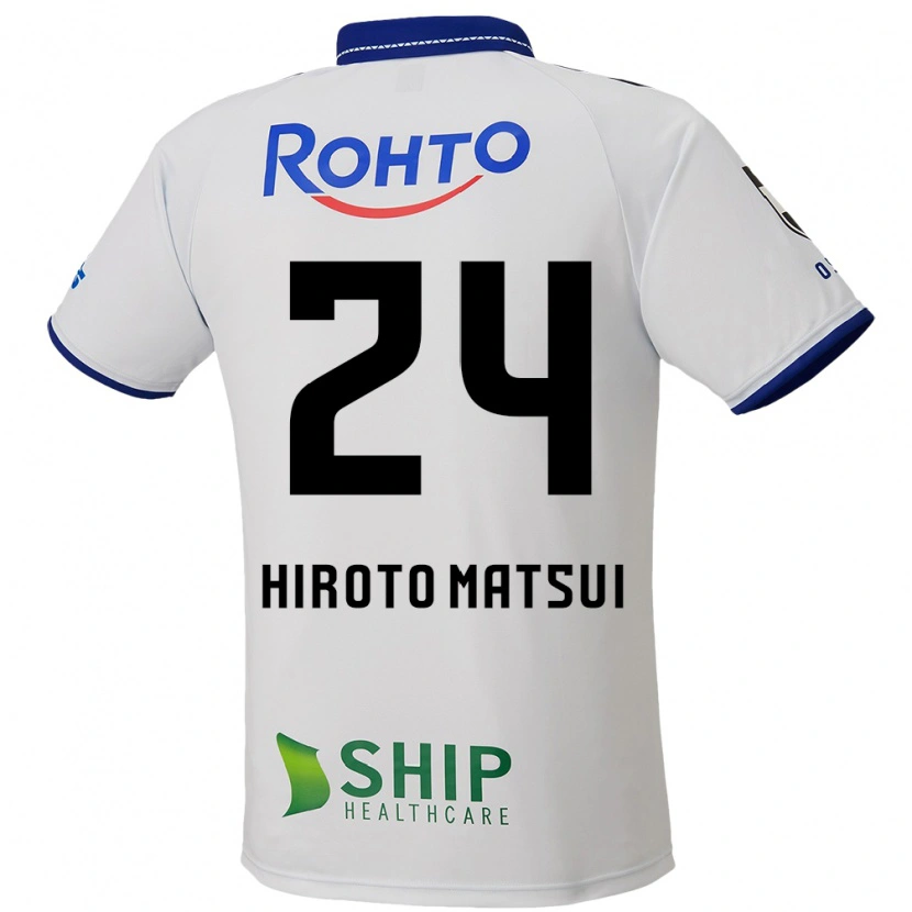 Danxen Hombre Camiseta Elijah Hiroto Matsui #24 Blanco Azul Negro 2ª Equipación 2025/26 La Camisa