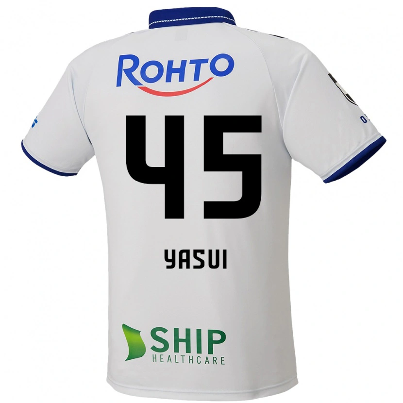 Danxen Hombre Camiseta Tsukasa Yasui #45 Azul Blanco Negro 2ª Equipación 2025/26 La Camisa
