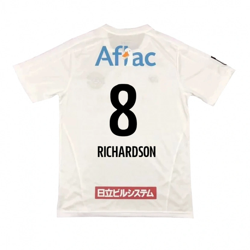 Danxen Hombre Camiseta Richardson #8 Gris Claro Beige 2ª Equipación 2025/26 La Camisa