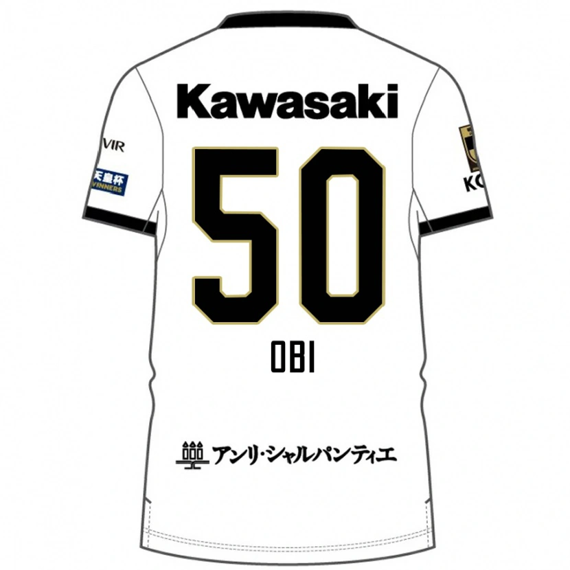 Danxen Hombre Camiseta Powell Obinna Obi #50 Blanco Negro 2ª Equipación 2025/26 La Camisa