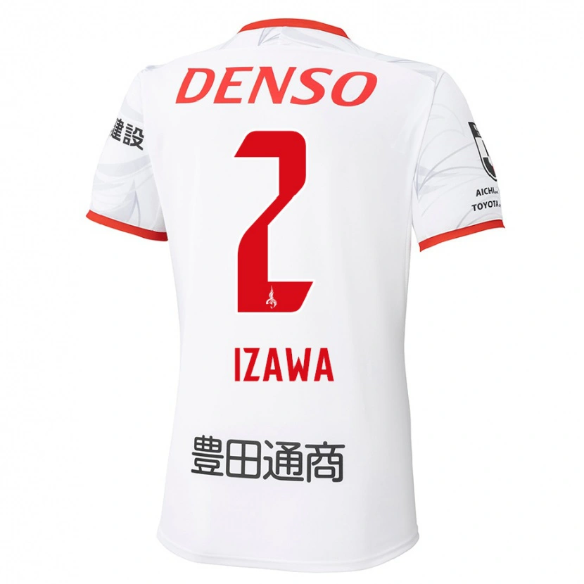 Danxen Hombre Camiseta Shuto Izawa #2 Rojo Amarillo 2ª Equipación 2025/26 La Camisa