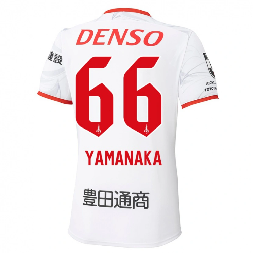 Danxen Hombre Camiseta Ryosuke Yamanaka #66 Rojo Amarillo 2ª Equipación 2025/26 La Camisa