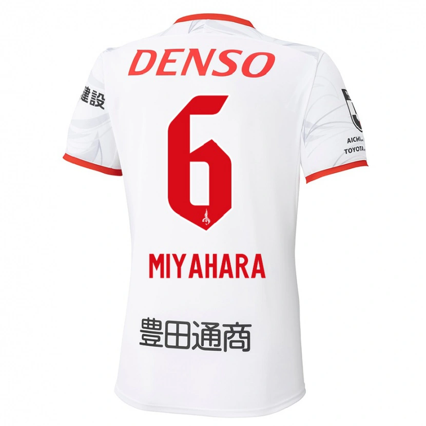 Danxen Hombre Camiseta Kazuya Miyahara #6 Rojo Amarillo 2ª Equipación 2025/26 La Camisa