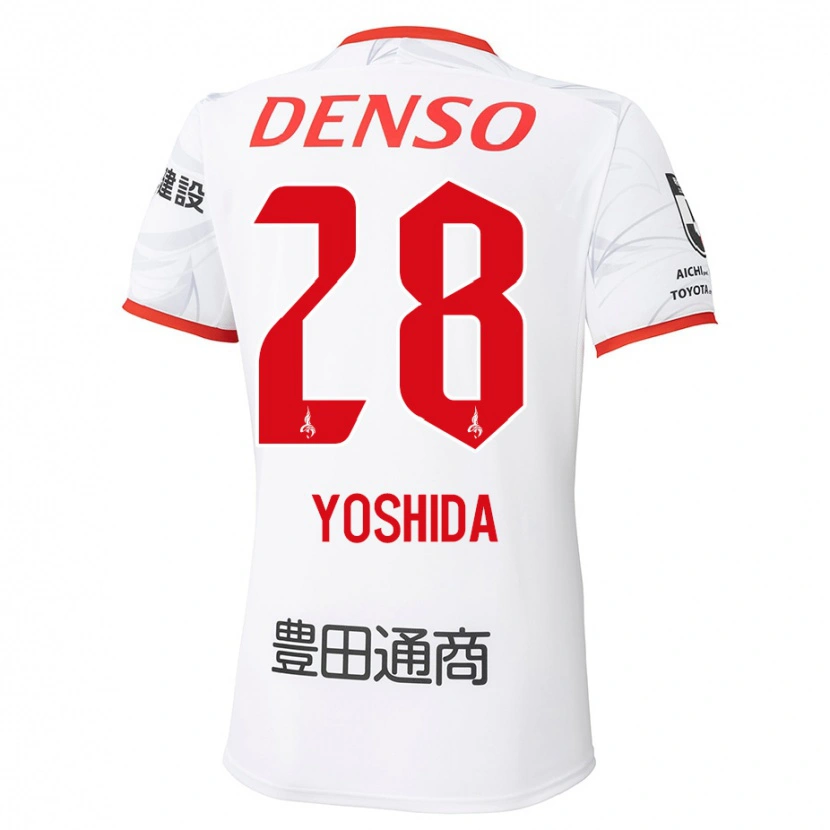 Danxen Hombre Camiseta Akira Yoshida #28 Rojo Amarillo 2ª Equipación 2025/26 La Camisa