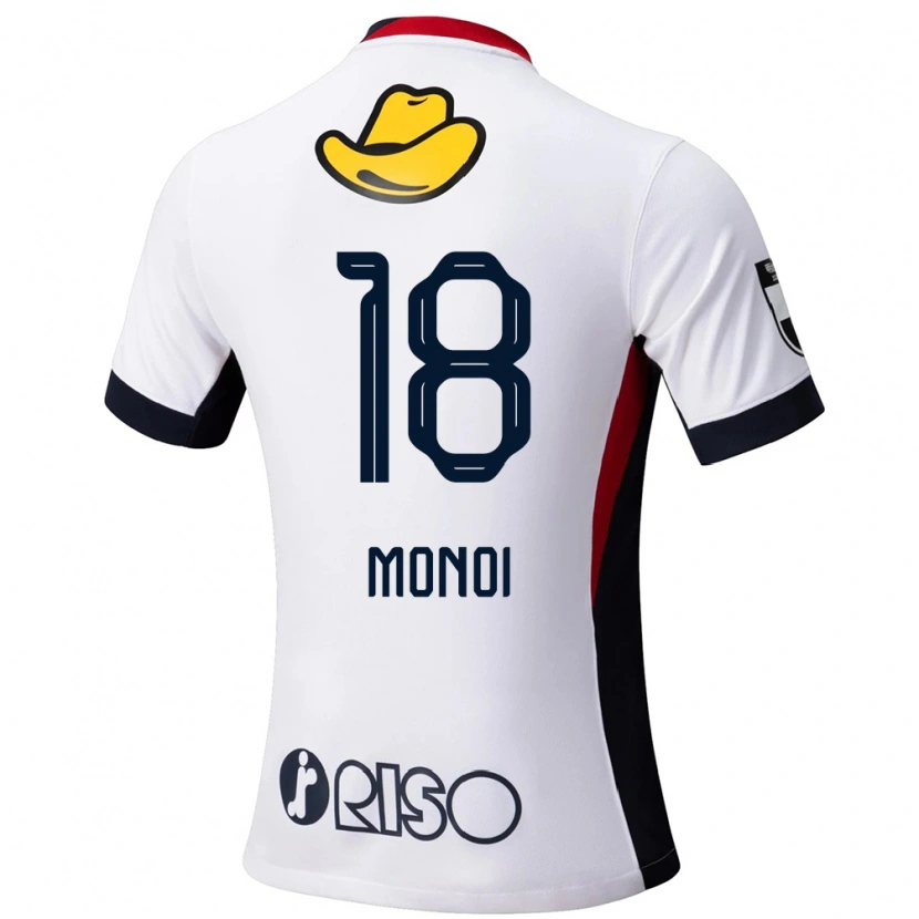 Danxen Hombre Camiseta Jigen Monoi #18 Blanco Negro 2ª Equipación 2025/26 La Camisa