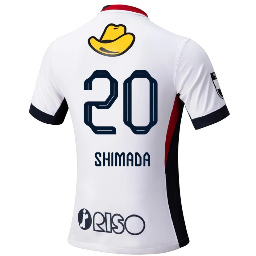 Danxen Hombre Camiseta Victor Shimada #20 Blanco Negro 2ª Equipación 2025/26 La Camisa