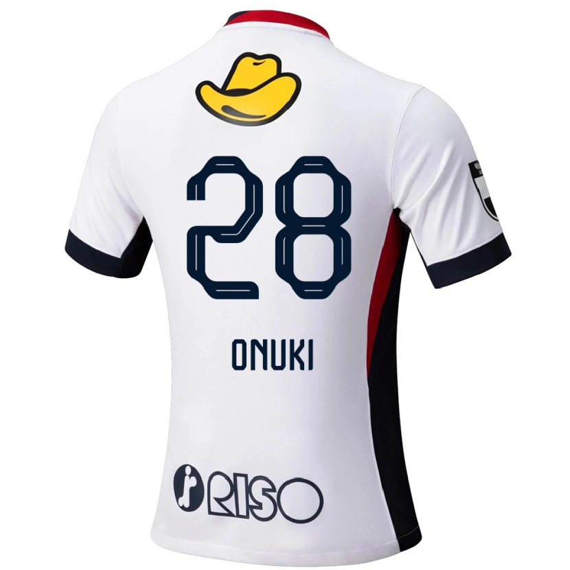 Danxen Hombre Camiseta Rui Onuki #28 Blanco Negro 2ª Equipación 2025/26 La Camisa