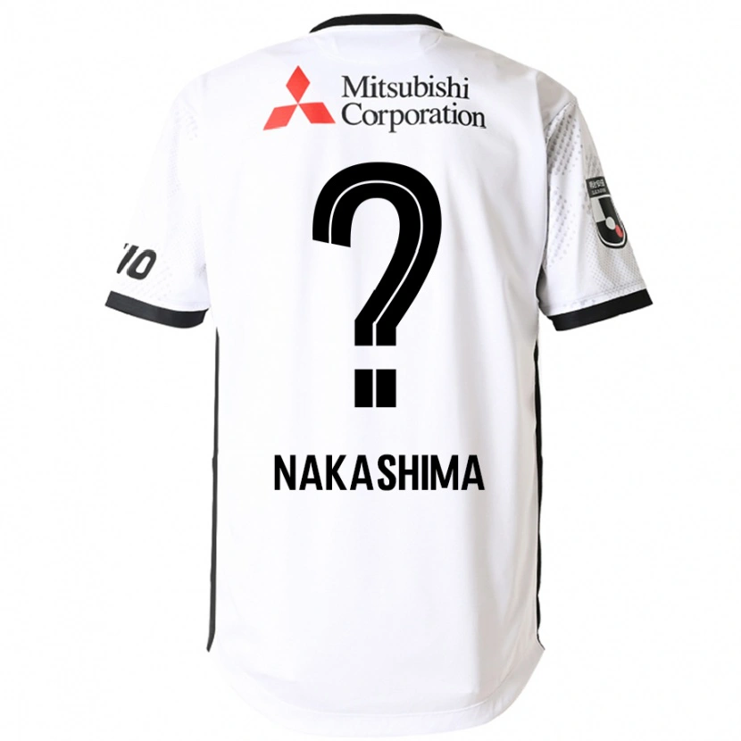 Danxen Hombre Camiseta Riku Nakashima #0 Blanco Negro 2ª Equipación 2025/26 La Camisa