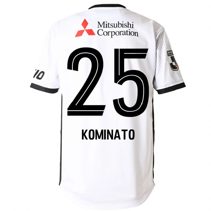 Danxen Hombre Camiseta Tsuna Kominato #25 Blanco Negro 2ª Equipación 2025/26 La Camisa