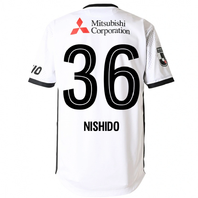 Danxen Hombre Camiseta Hisatoshi Nishido #36 Blanco Negro 2ª Equipación 2025/26 La Camisa