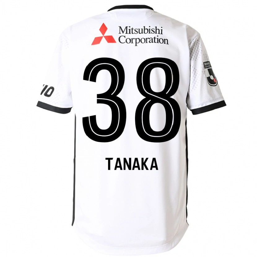 Danxen Hombre Camiseta Kio Tanaka #38 Blanco Negro 2ª Equipación 2025/26 La Camisa