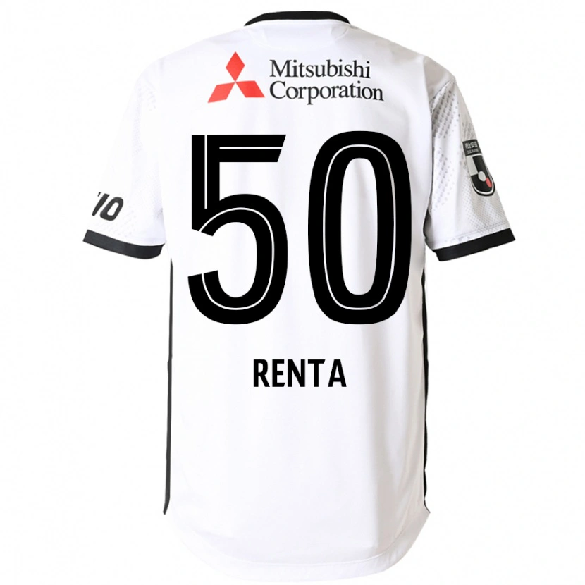Danxen Hombre Camiseta Renta Higashi #50 Blanco Negro 2ª Equipación 2025/26 La Camisa