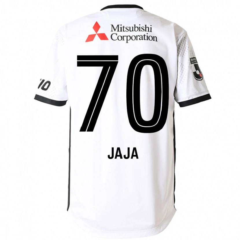 Danxen Hombre Camiseta Jája Silva #70 Blanco Negro 2ª Equipación 2025/26 La Camisa