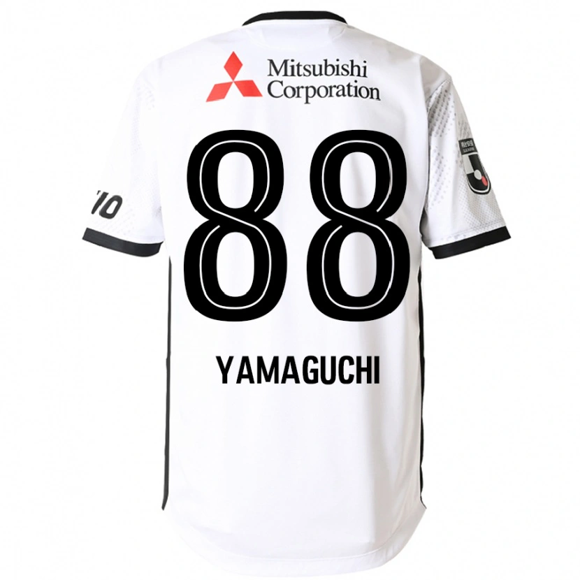 Danxen Hombre Camiseta Taiyo Yamaguchi #88 Blanco Negro 2ª Equipación 2025/26 La Camisa